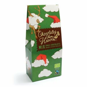 Chocolates from Heaven - BIO vánoční čokoládové pralinky z mléčné a hořké čokolády, 100g *CZ-BIO-001 certifikát