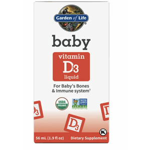 Garden of Life Baby Vitamin D3 Liquid, vitamín D3 pro děti, 56 ml Expirace: 3/2024