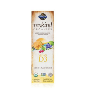 Garden of life Mykind Organics Vegan D3 Oranic spray 1000 IU, Vitamín D3 sprej, vanilka, 58 ml Expirace: 3/2024
