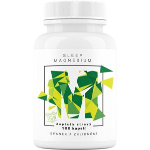 BrainMax Sleep Magnesium, 320 mg, 100 kapslí (Hořčík, GABA, L-theanin, Vitamín B6, šťáva z višně) Komplex pro zdravý spánek, relaxaci a rychlé usínání