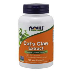 Now® Foods NOW Cat's Claw Extract (Řemdihák plstnatý), 120 rostlinných kapslí