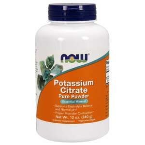 Now® Foods NOW Potassium Citrate (draslík jako citrát draselný), Pure powder, 340g