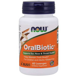 Now® Foods NOW Pastilky OralBiotic®, Ústní Probitoika, 60 pastilek