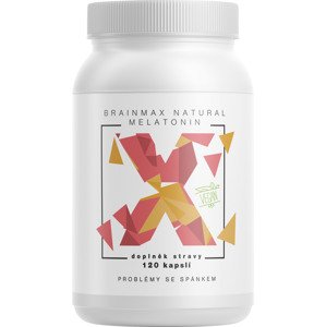 BrainMax Natural Melatonin, 120 rostlinných kapslí