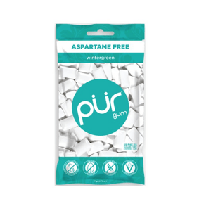 PÜR přírodní žvýkačky bez Aspartamu, Wintergreen, 55ks