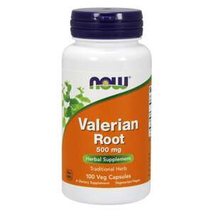 Now® Foods NOW Valerian Root (kozlík lékařský), 500 mg, 100 rostlinných kapslí