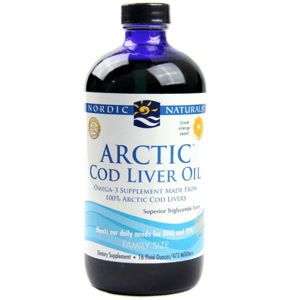 Nordic Naturals Arctic Cod liver oil (olej z tresčích jater) - Pomeranč, 473 ml