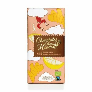 Chocolates from Heaven - BIO mléčná čokoláda se zázvorem a citronem 37%, 100g