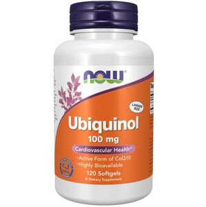 Now® Foods NOW Ubiquinol, Kaneka, 100 mg, 120 softgel kapslí
