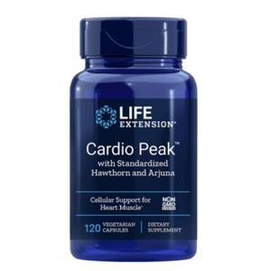 Life Extension Cardio Peak s hlohem a arjunou, Podpora Srdce a Cév, 120 rostlinných kapslí