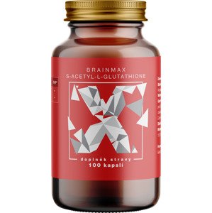 BrainMax S-Acetyl-L-Glutathione, SAG, 100 mg, 100 rostlinných kapslí