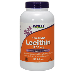 Now® Foods NOW Lecithin (lecitin), 1200 mg, 200 softgelových kapslí