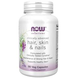 Now® Foods NOW Hair, Skin & Nails (zdravé vlasy, pleť a nehty), 90 rostlinných kapslí