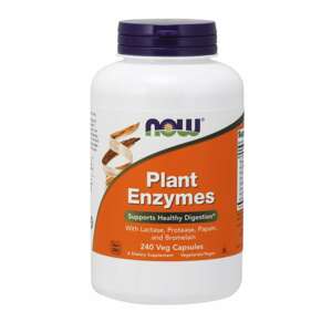 Now® Foods NOW Plant Enzymes, rostlinné enzymy, 240 rostlinných kapslí