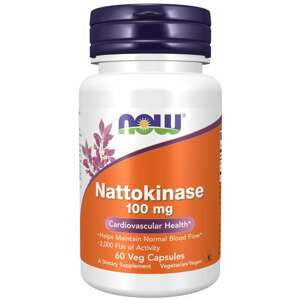 Now® Foods NOW Nattokinase, 100 mg, 60 rostlinných kapslí