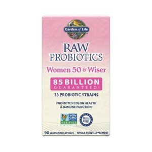 Garden of life RAW Probiotika pro ženy po 50+ - 85mld. CFU, 33 probiotických kmenů, 90 rostlinných kapslí