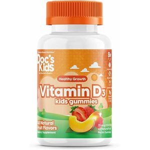 Doctor's Best Doctor’s Best Kid's vitamin D3 (vitamín D3 pro děti), 60 gumových medvídků
