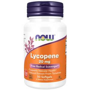 Now® Foods NOW Lycopene (Lykopen), 20 mg, 50 softgelových kapslí