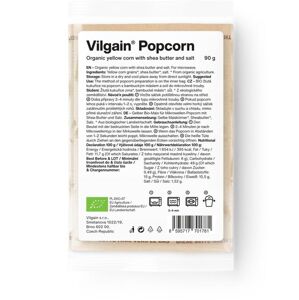 Vilgain Popcorn do mikrovlnky BIO solený ze žluté kukuřice 90 g