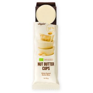 Vilgain Nut Butter Cups BIO Bílá čokoláda s arašídovým máslem 39 g (3 x 13 g)