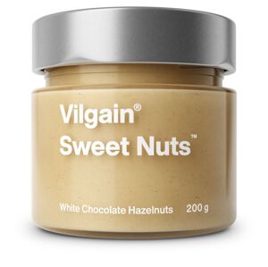 Vilgain Sweet Nuts lískové ořechy s bílou čokoládou 200 g - Zkrácená trvanlivost