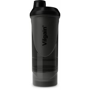 Vilgain Shaker 2Go transparentní černá 600 ml + 200 ml + 150 ml