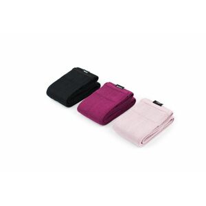 Vilgain Textilní odporová guma 3 ks barva (lilac, purple, black) set (nízký, střední, silný)
