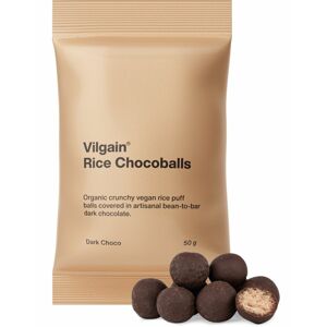 Vilgain Rice Chocoballs BIO hořká čokoláda 50 g