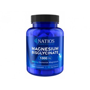 Natios Magnesium Bisglycinate 1000 mg + B6 90 veg. kapslí elem. hořčík 200 mg