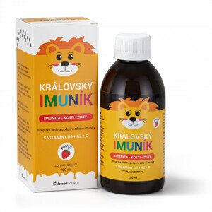 Královský Imuník dětský sirup pro zdravou imunitu + Vitamín D3 + K2 + C 200ml