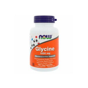 Now Foods Glycin 1000 mg 100 rostlinných kapslí