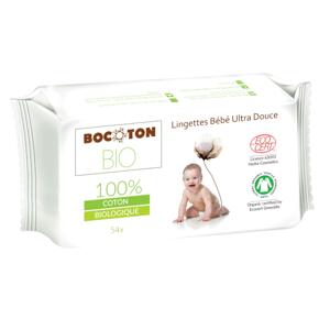 Bocoton Dětské vlhčené ubrousky z biobavlny 54 ks