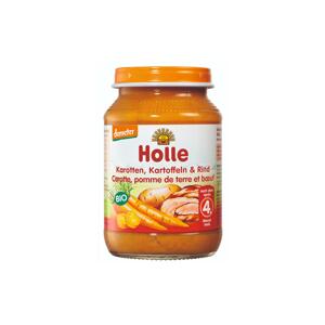 Holle Bio Dětská přesnídávka mrkev, brambor a hovězí maso 190 g