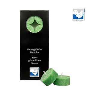Kerzenfarm Čajové svíčky, Green 10 ks