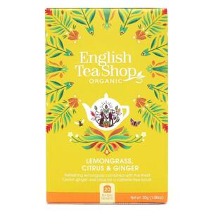 English Tea Shop Čaj citronová tráva, zázvor a citrusy, bio 30 g, 20 ks