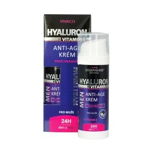 VIVADERM MEN Anti-age hydratační krém Hyaluron a Vitamin E 50ml
